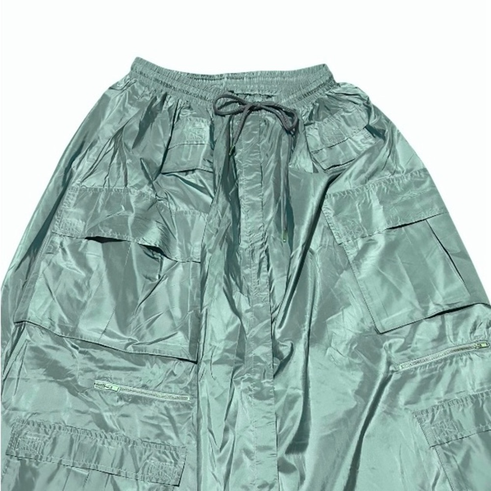 Cynthia Rowley Teal Taffeta Cargo Skirt M. NWT - Picture 7 of 13